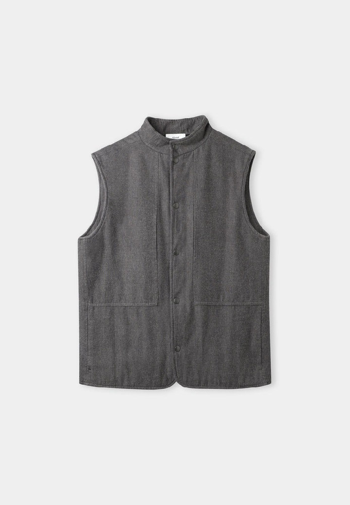 WENDEL vest flannel mud - About Companions - HERREN | NEW IN