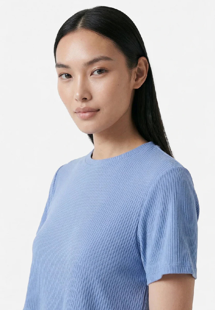 Lula T-shirt Sky Blue - amt. - DAMEN | Tops