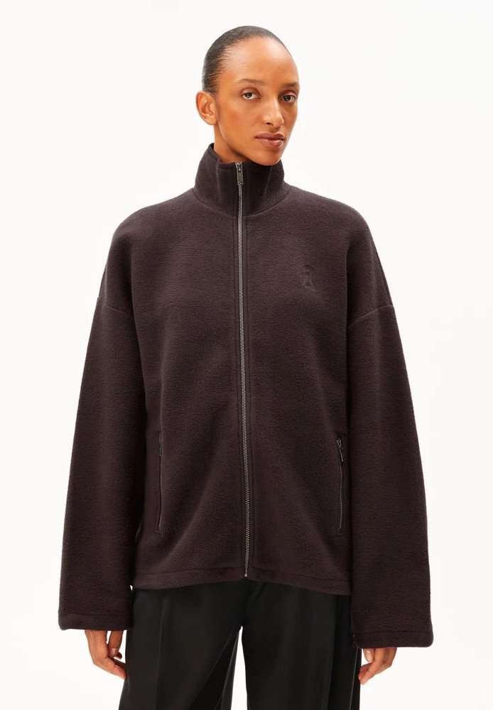 COTTON FLEECE JACKET claystone - ARMEDANGELS - NEU
