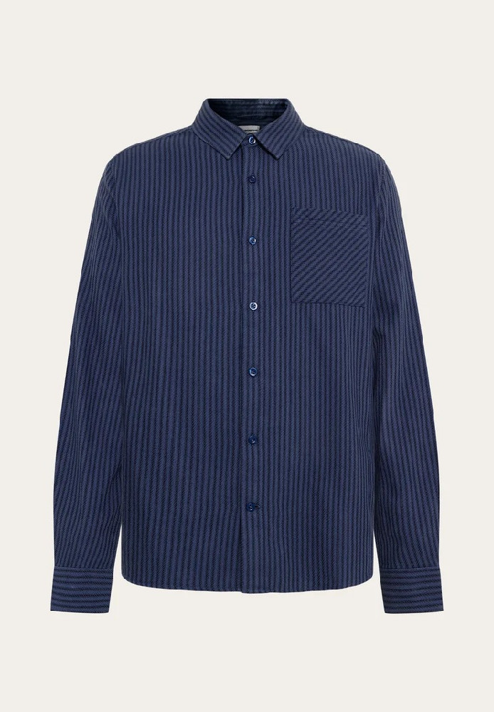 Dune regular stripe shirt Multi check - Knowledge Cotton Apparel - MARKEN | Knowledge Cotton Apparel