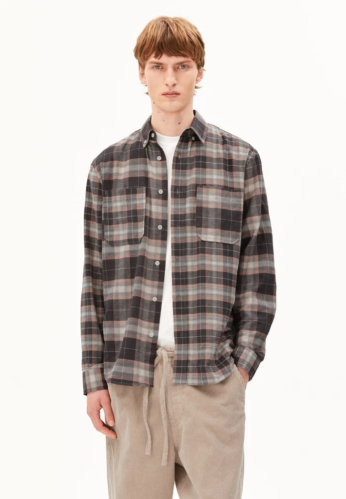 PATCHWORK LONGSLEEVE SHIRT pure - ARMEDANGELS - NEU