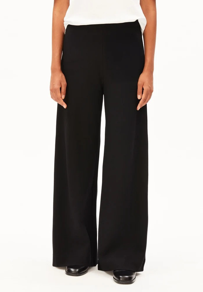 BASIC JERSEY WIDE LEG PANT black - ARMEDANGELS - NEU