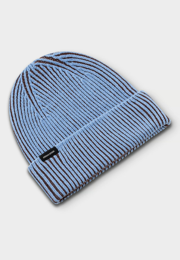 Beanie Hemavan Brioche Cappuccino Brown/Cornflower Blue - DEDICATED - NEU