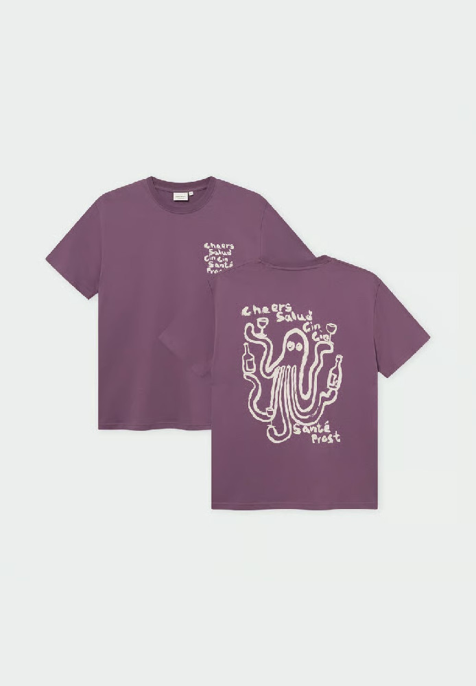 T-shirt Stockholm Cheers Salud Berry Purple - DEDICATED - HERREN | T-Shirts | Print-T-Shirts