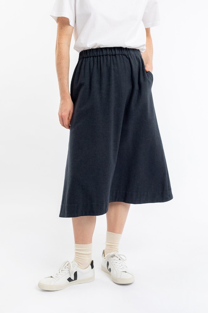 Flannel A-Line Skirt Blue - ROTHOLZ - DAMEN | SALE