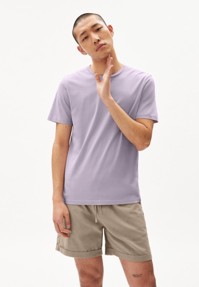 JAAMES purple noise - ARMEDANGELS - HERREN | T-Shirts | Unifarben & Streifen