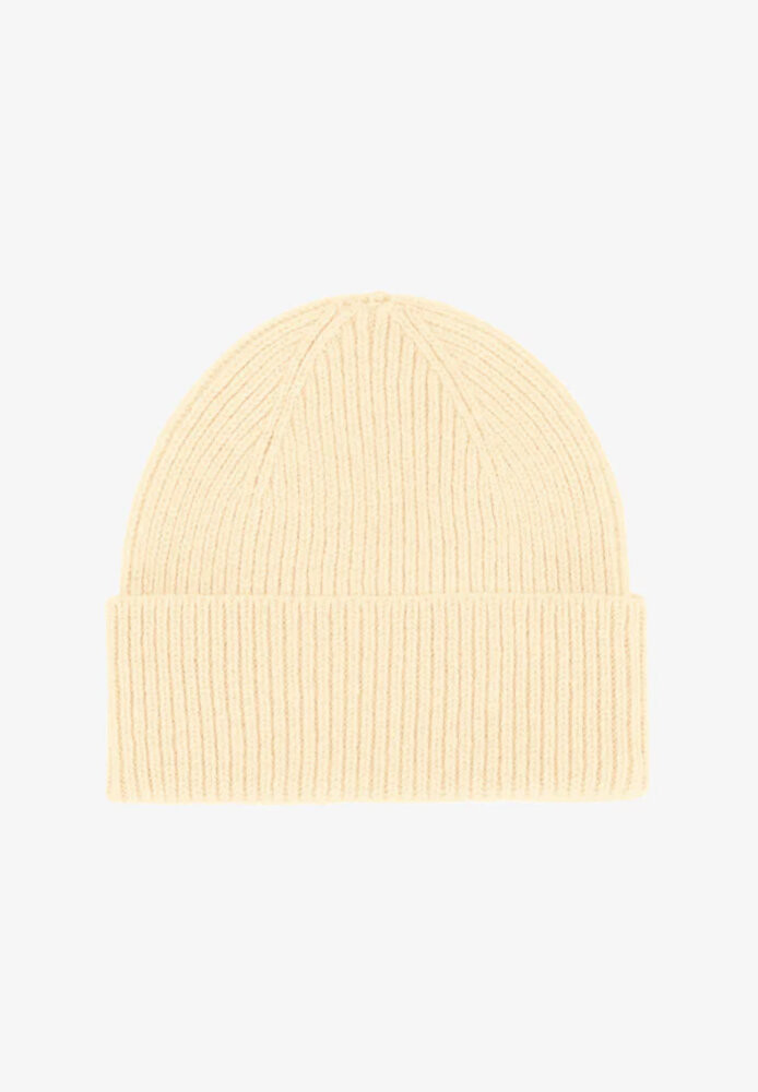 Merino Wool Beanie Soft Yellow - COLORFUL STANDARD - HERREN | Accessoires | Mützen