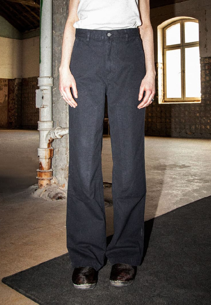 Wendy Pants Duck Canvas Black - Nudie Jeans - MARKEN | Nudie Jeans