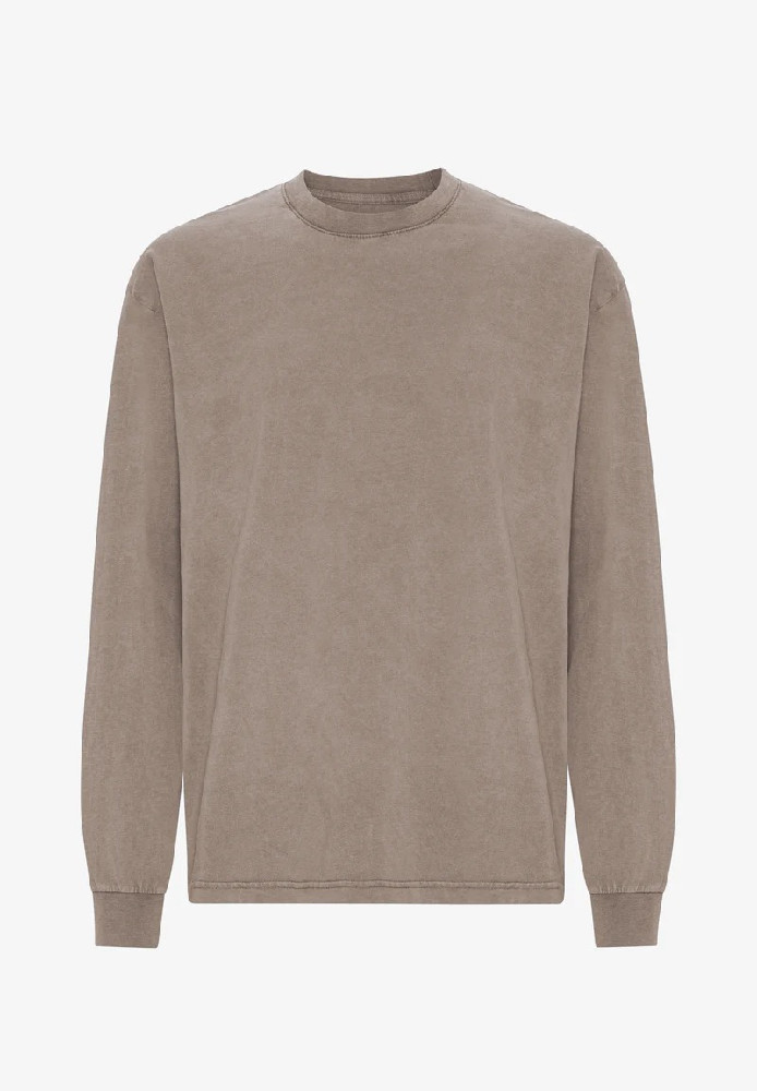 Oversized Organic LS T-shirt Faded Khaki - COLORFUL STANDARD - HERREN | Longsleeves
