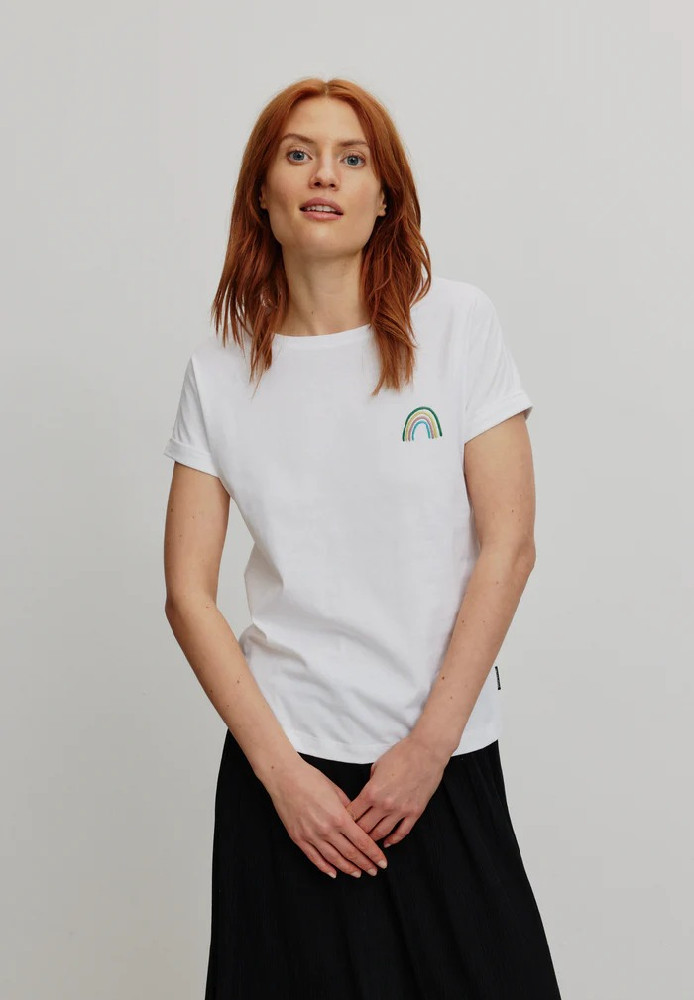 T-Shirt CAYENNE RAINBOW white - Recolution - DAMEN | T-Shirts | Print-T-Shirts