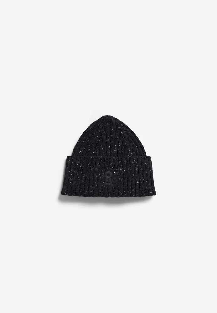 TWEED KNIT HAT black tweed - ARMEDANGELS - HERREN | Accessoires | Mützen