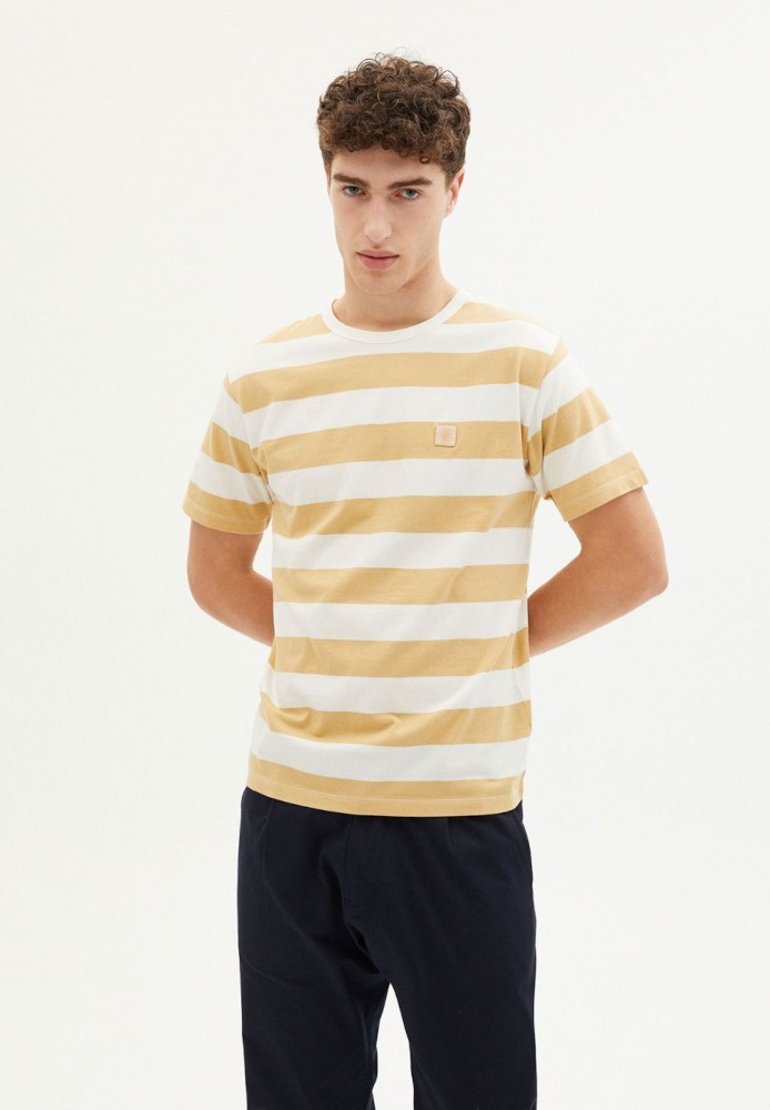 MUSTARD STRIPES T-SHIRT - THINKING MU - HERREN | T-Shirts | Unifarben & Streifen