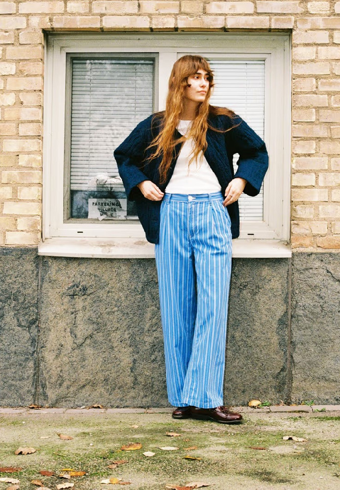 Gullan Pants Striped - Nudie Jeans - DAMEN | Hosen | Stoffhosen