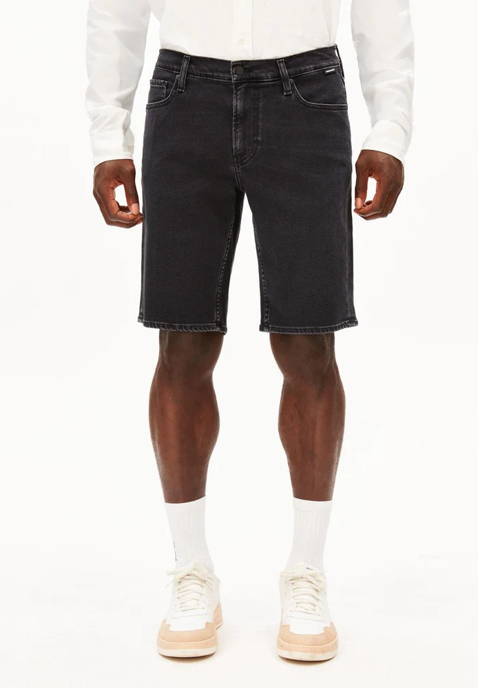 NAAILO DENIM SHORT black washed authentic - ARMEDANGELS - MARKEN | ARMEDANGELS