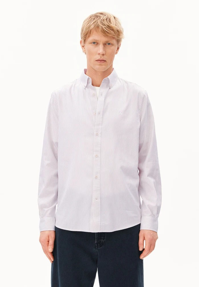 QUAASA STRIPE LONGSLEEVE SHIRT honey reed - ARMEDANGELS - NEU