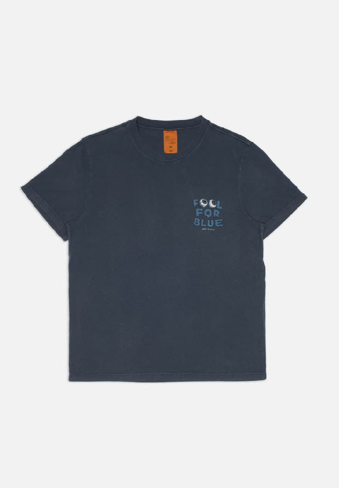 Roy T-Shirt Freaky Dark Blue - Nudie Jeans - HERREN | T-Shirts | Print-T-Shirts