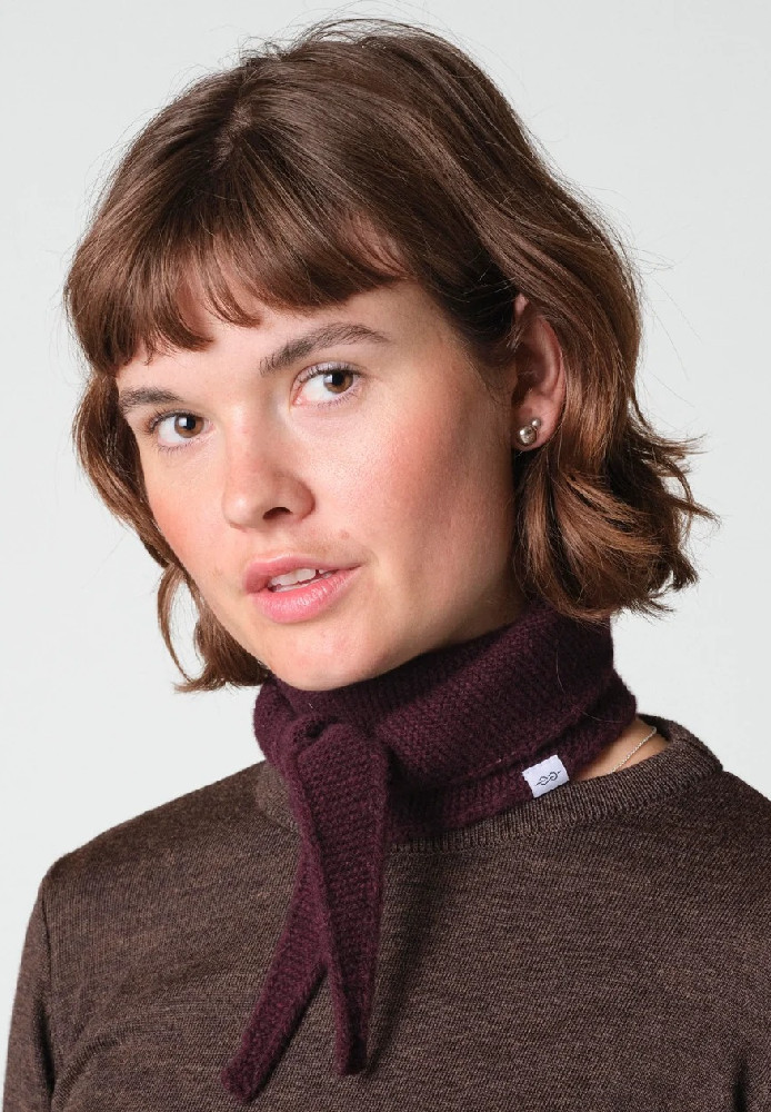 Violet small knit scarf Burgundy - Klitmøller Collective - NEU
