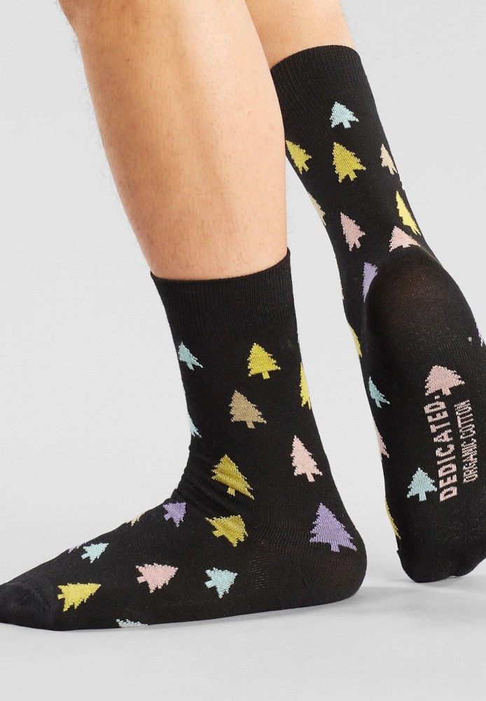 Socks Sigtuna Trees Color Black - DEDICATED - DAMEN | Unterwäsche & Socken | Socken