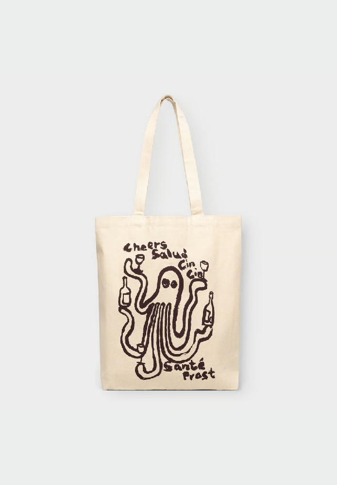 Tote Bag Torekov Cheers Salud Off-White - DEDICATED - MARKEN | DEDICATED