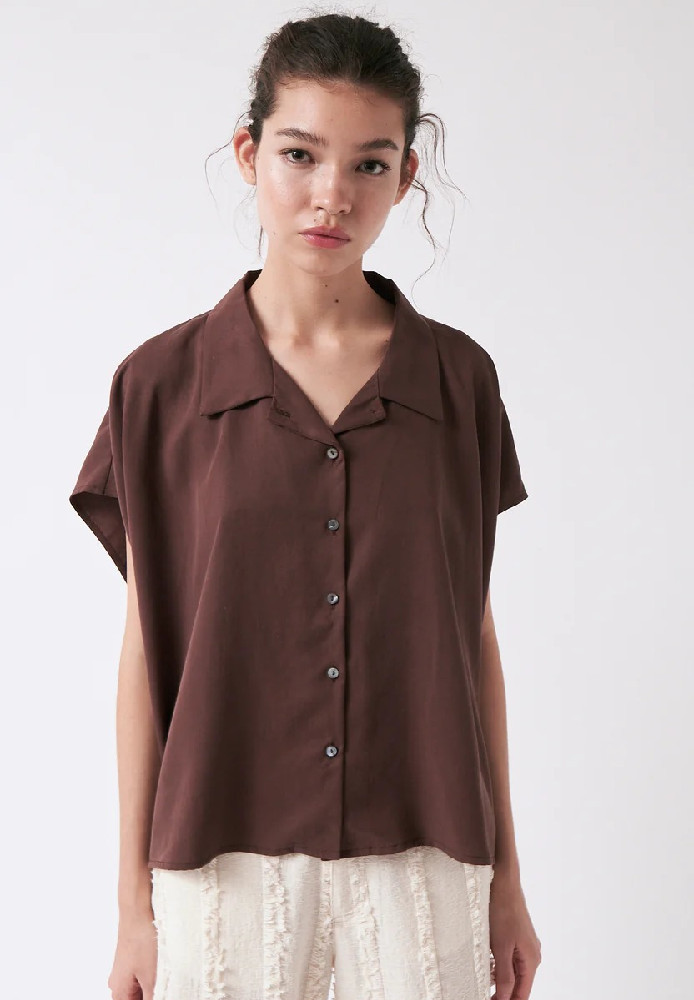Lliri Shirt Brown - amt. - DAMEN | SALE