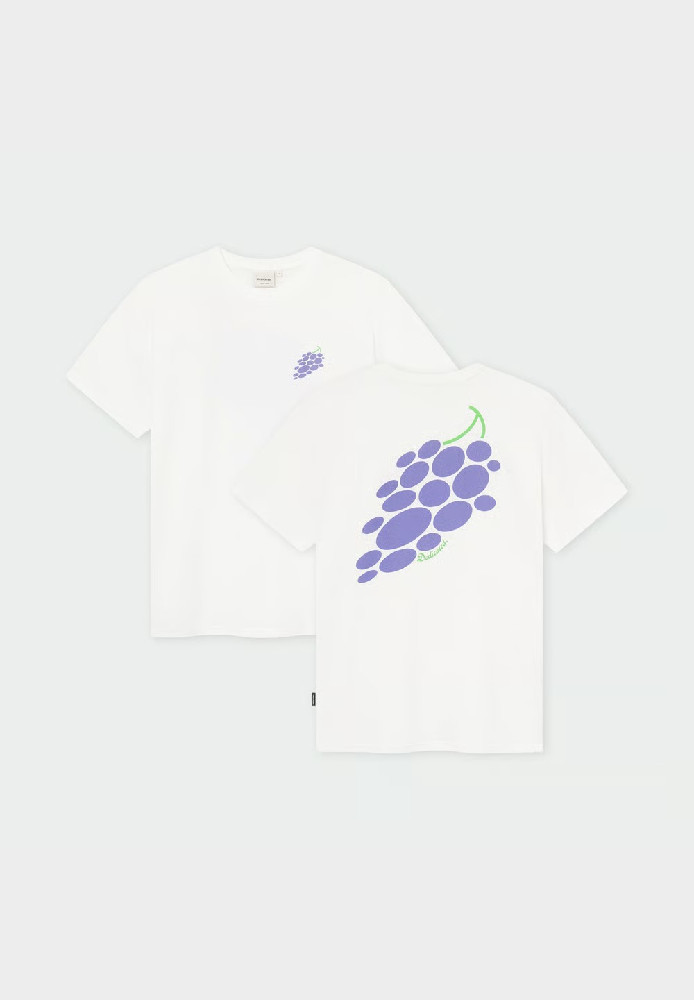 T-shirt Stockholm Dedicated Grapes White - DEDICATED - HERREN | T-Shirts | Print-T-Shirts