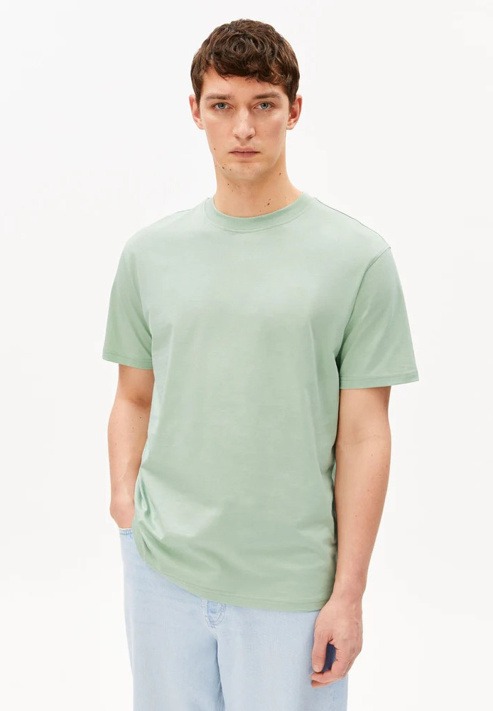 MAARKOS MID WEIGHT T-SHIRT foam - ARMEDANGELS - HERREN | T-Shirts | Unifarben & Streifen