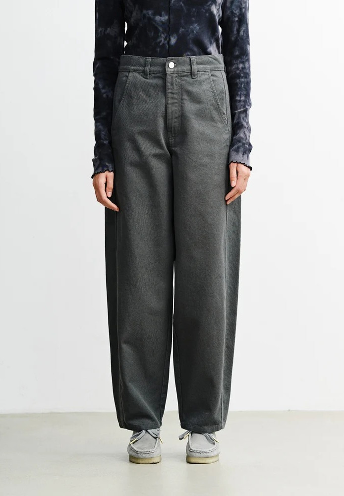 Barrel-Leg Pant Washed Grey - ROTHOLZ - DAMEN | Hosen | Stoffhosen