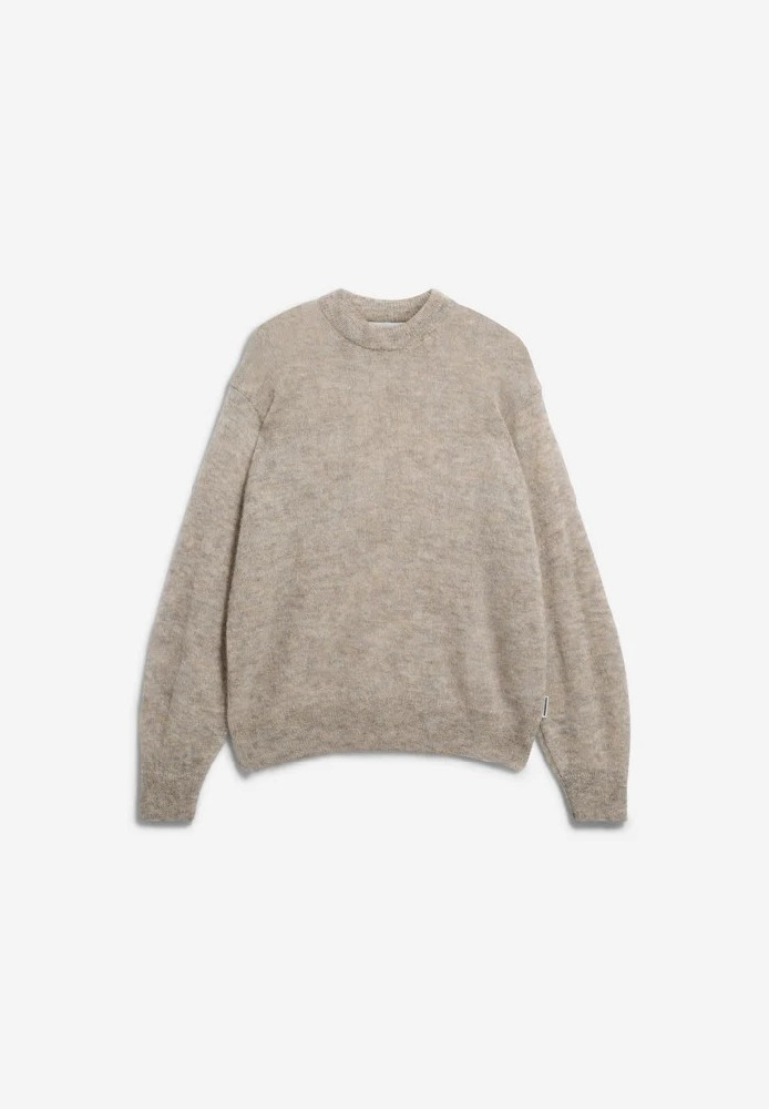 MOHAIR BLEND KNIT SWEATER honey melange - ARMEDANGELS - NEU