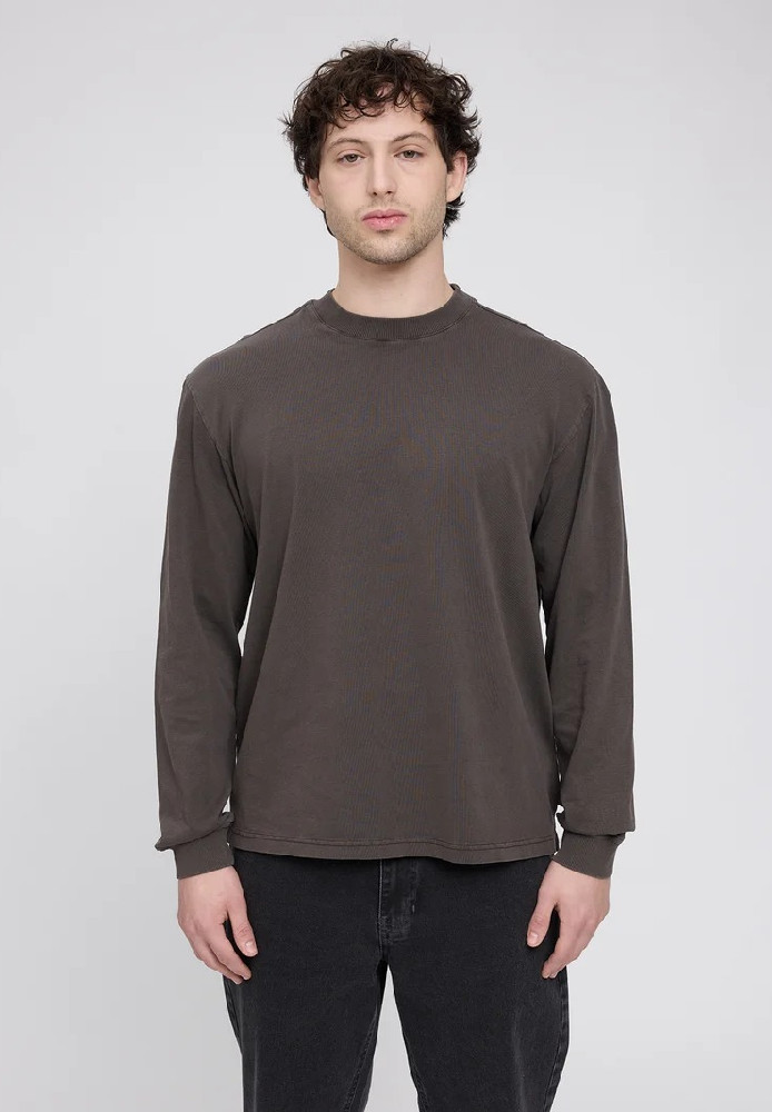 Natural Dye Longsleeve (Herren) natural dye black coffee - MAZINE - HERREN | Longsleeves
