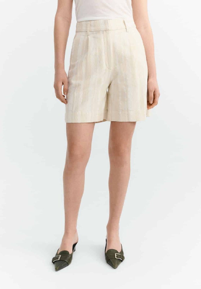 RAW DAPPLED STRIPES LIA SHORTS - THINKING MU - DAMEN | SALE
