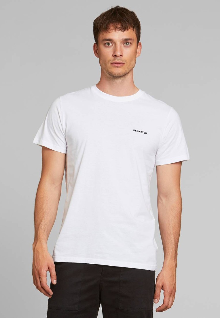 T-shirt Stockholm Dedicated Logo White