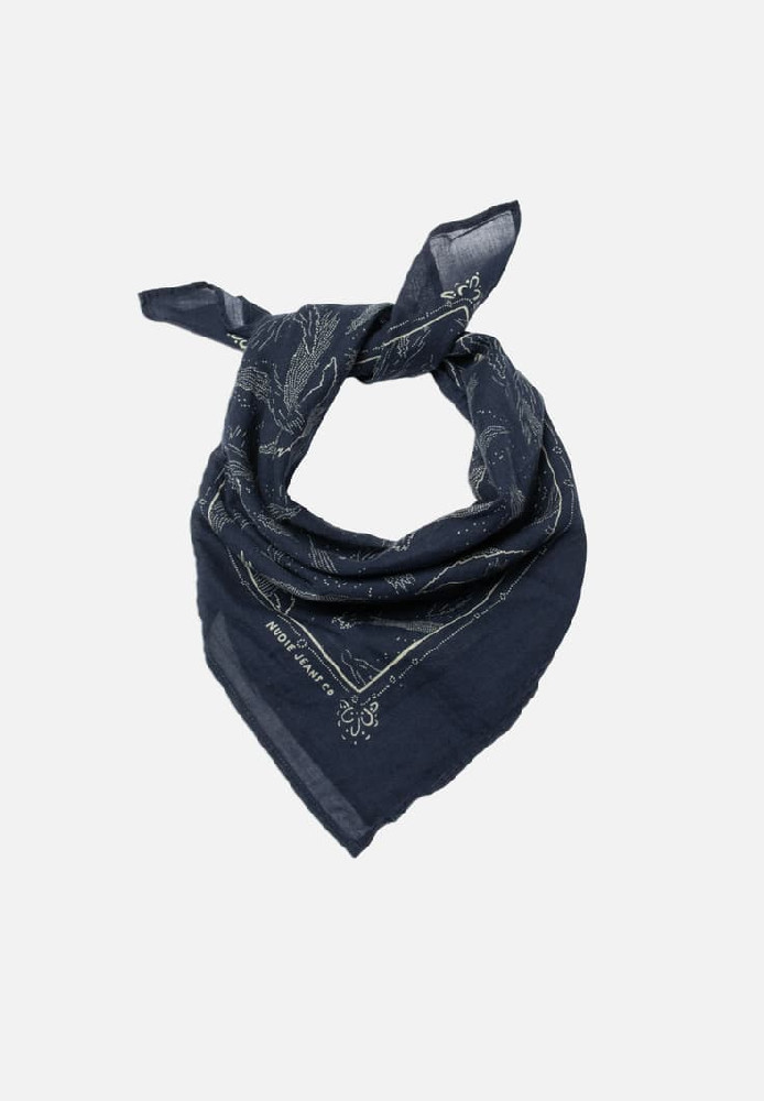 Ingrid Bandana Starburst Blue - Nudie Jeans - NEU
