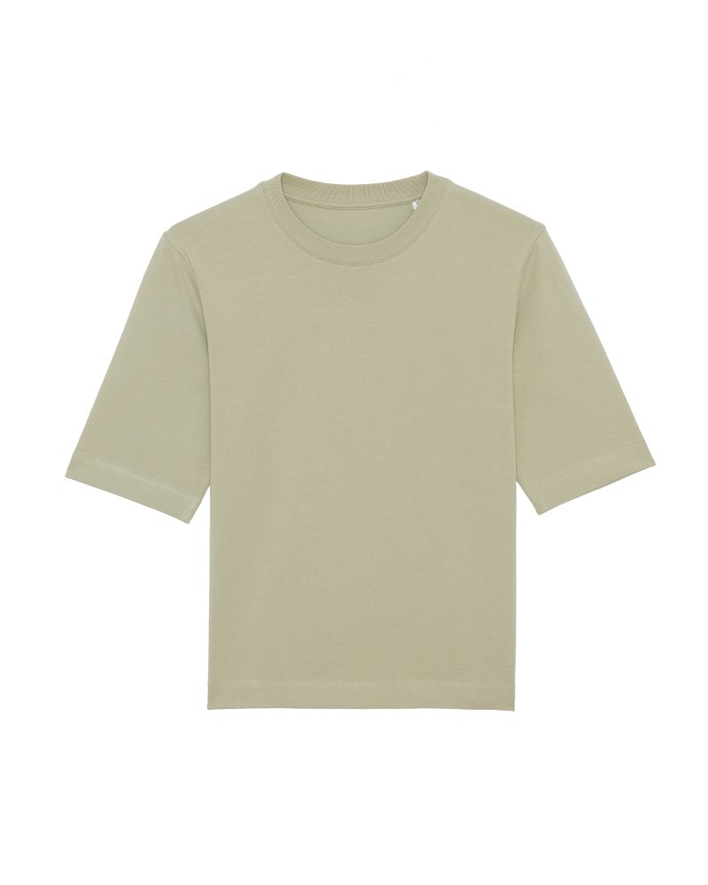 WS Boxy Heavy T-Shirt Sage - gw Basics - DAMEN | T-Shirts | Unifarben & Streifen