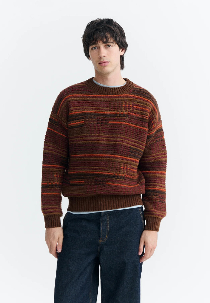 MULTICOLOR BOLITA KNITTED SWEATER - THINKING MU - HERREN | Pullover & Cardigans