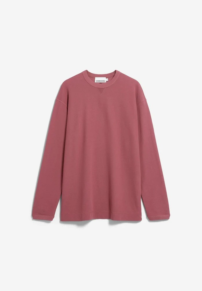 MAARKOS WAFFLE LONGSLEEVE velvet ember - ARMEDANGELS - HERREN | Longsleeves