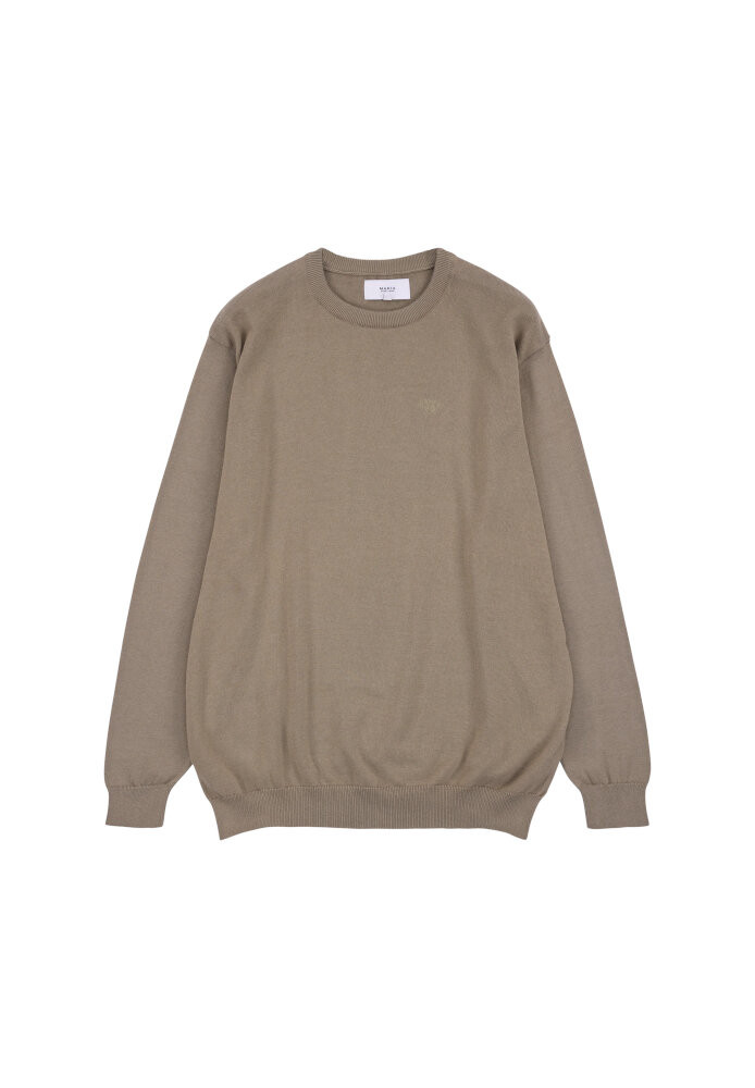 Cove Knit Light Olive - MAKIA - HERREN | Pullover & Cardigans