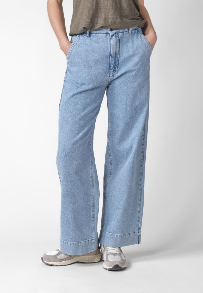 Lydia denim pants Extra light blue stonewash - Klitmøller Collective - DAMEN | Hosen | Stoffhosen