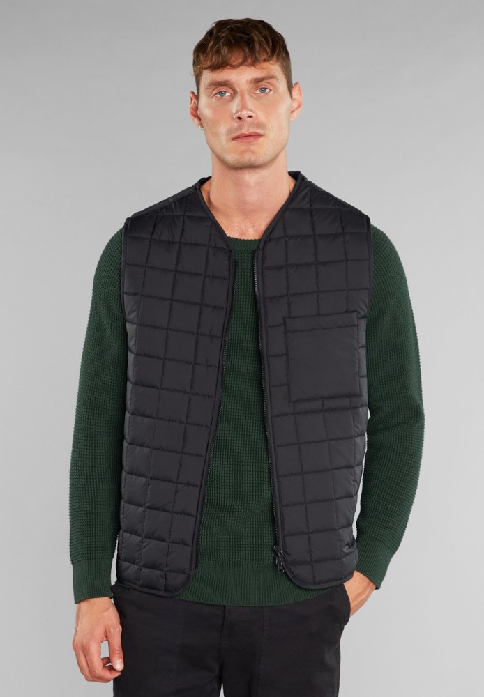 Quilted Vest Avesta Black - DEDICATED - HERREN | Pullover & Cardigans