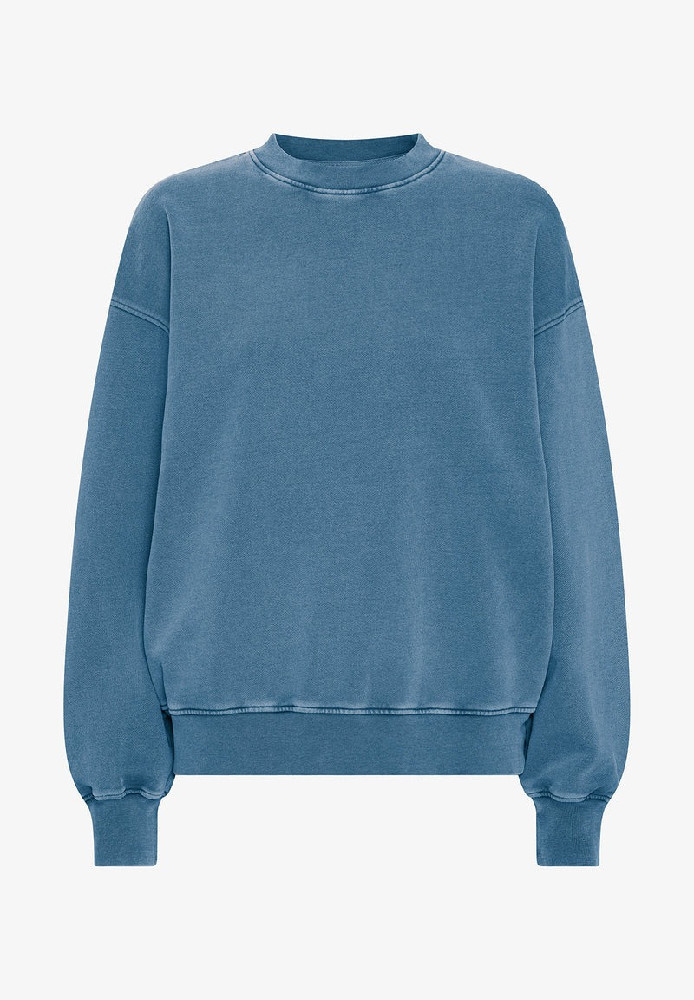 Organic Oversized Crew Faded Indigo - COLORFUL STANDARD - DAMEN | Sweats & Hoodies