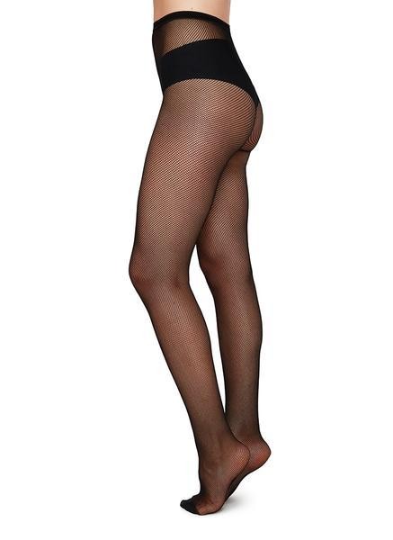 Elvira net tights black - Swedish Stockings - MARKEN | Swedish Stockings