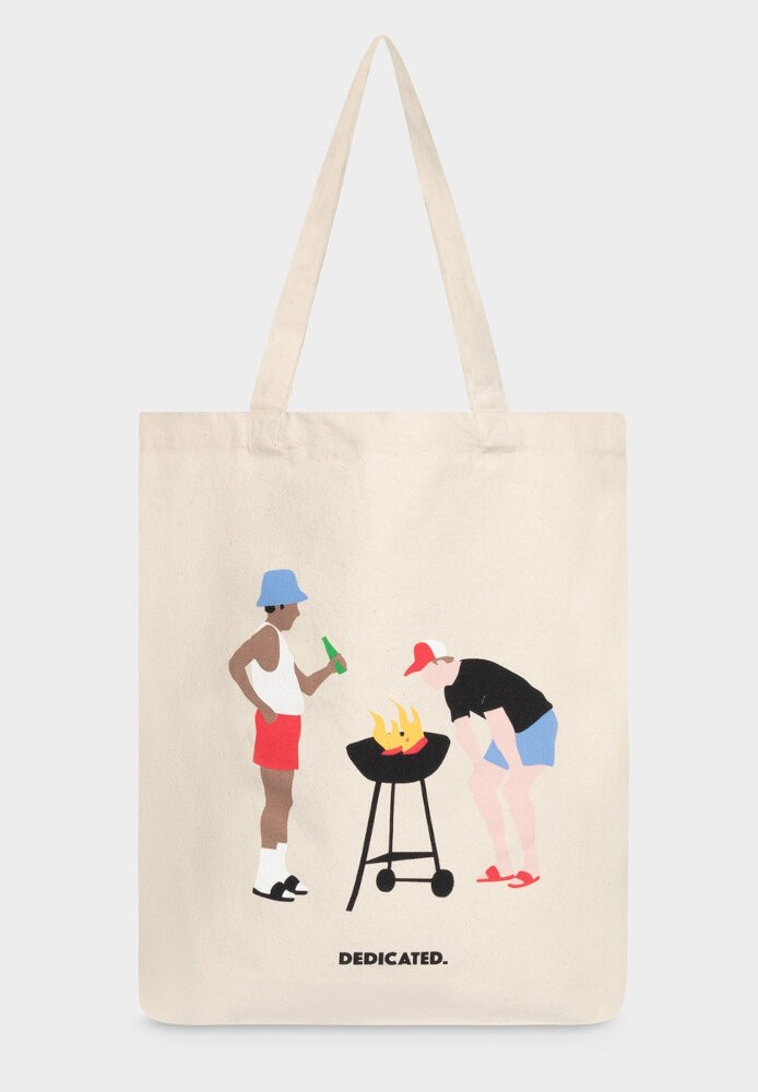 Tote Bag Torekov BBQ Off White - DEDICATED - MARKEN | DEDICATED