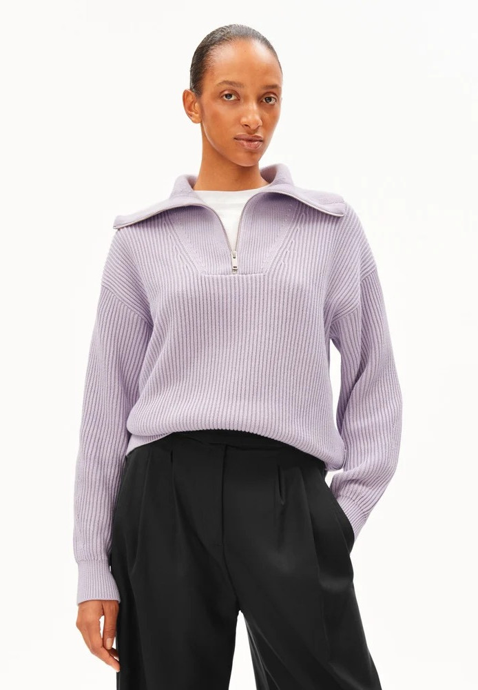 VANISÉ RIB KNIT TROYER moonlit lilac-dark moonlit lilac - ARMEDANGELS - NEU