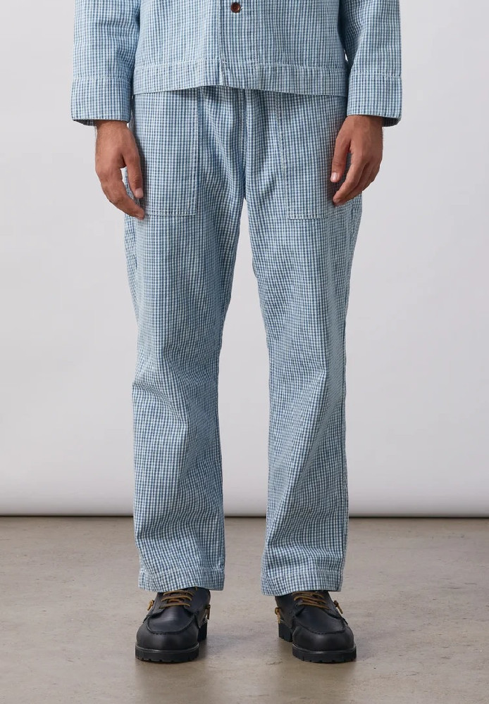 House Gingham Chef Pants - Blue - Service Works - NEU