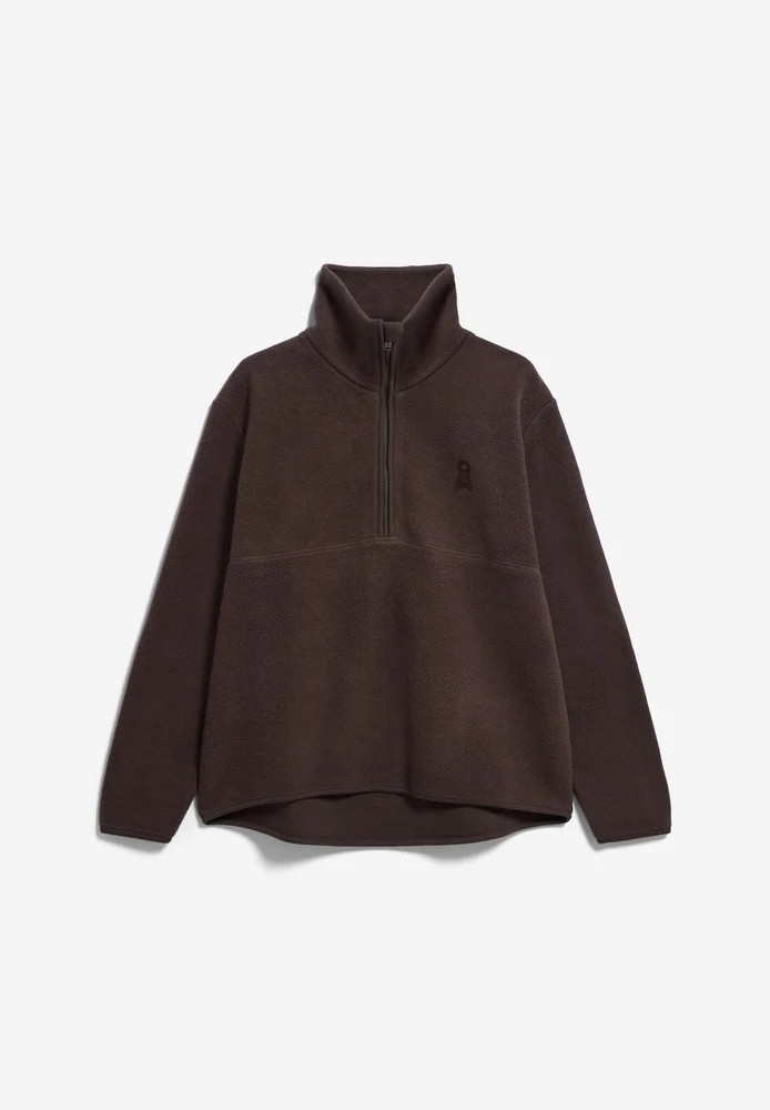 HAARLEENAA COTTON FLEECE claystone - ARMEDANGELS - DAMEN | Sweats & Hoodies
