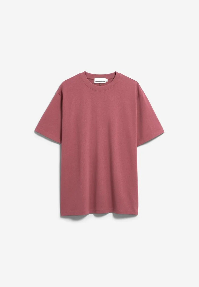 MAARKOS HEAVY WEIGHT T-SHIRT velvet ember - ARMEDANGELS - HERREN | T-Shirts | Unifarben & Streifen