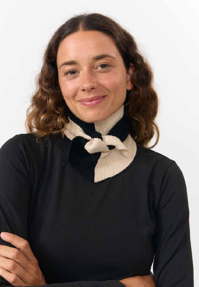 ALMA SCARF BICOLOR BLACK - Suite 13 - NEU