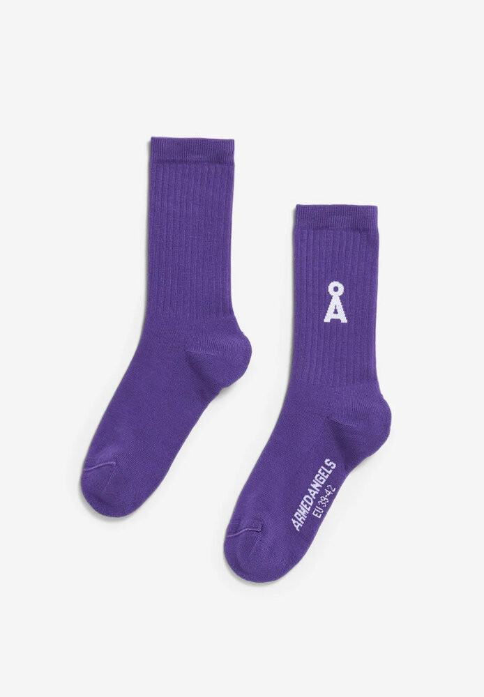 SAAMUS BOLD SOCKS pungent purple - ARMEDANGELS - NEU