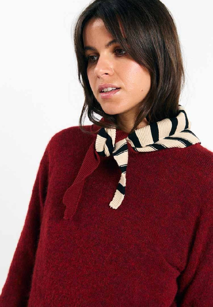 ALMA SCARF STRIPES BRICK - Suite 13 - NEU