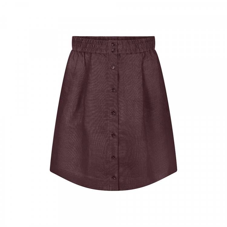 TENCEL Linen Skirt Dark Purple