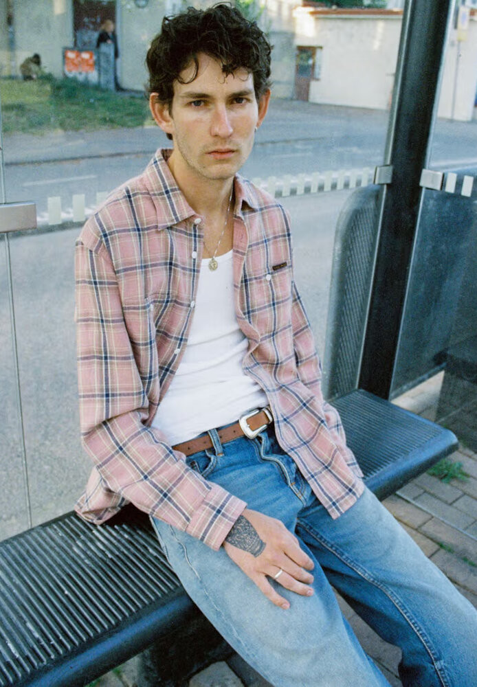 Julian Worker Shirt Checked Pink - Nudie Jeans - MARKEN | Nudie Jeans